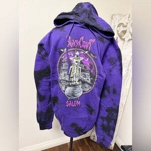Purple and Black toe die Black Craft Salem Graphic Hoodie